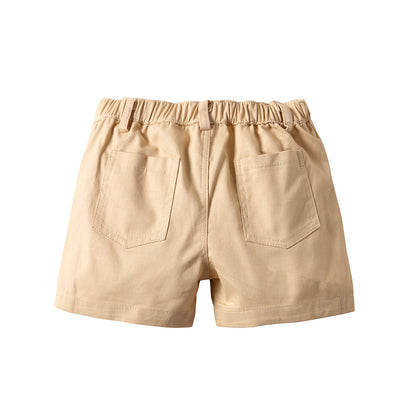 Baby's Cotton Short-sleeved Shorts Set gentleman's Boys' Set