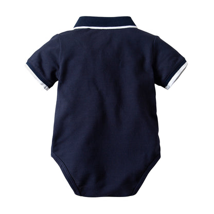 Baby's Cotton Short-sleeved Shorts Set gentleman's Boys' Set