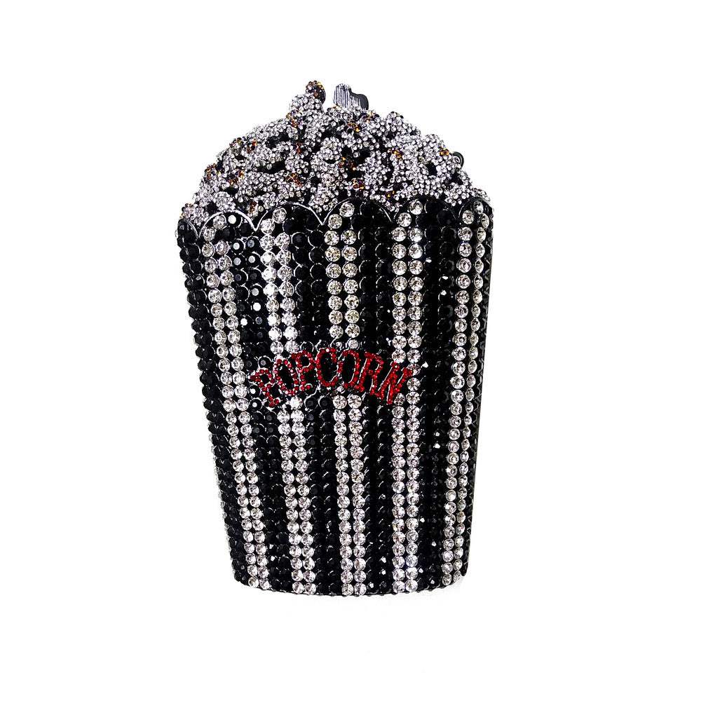 Popcorn Crystal Diamond Dinner Bag