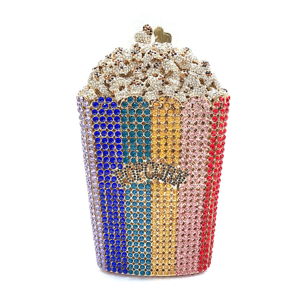 Popcorn Crystal Diamond Dinner Bag