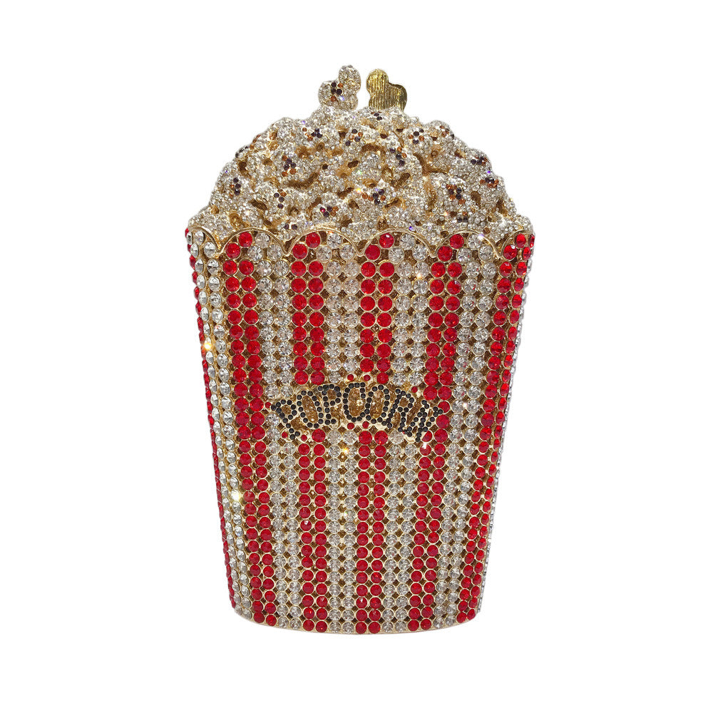 Popcorn Crystal Diamond Dinner Bag