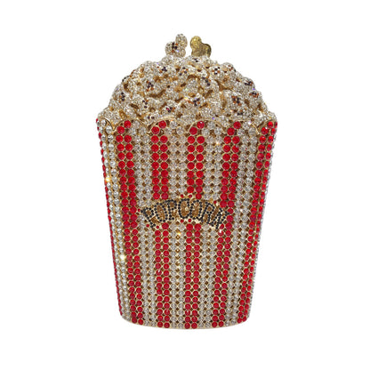 Popcorn Crystal Diamond Dinner Bag