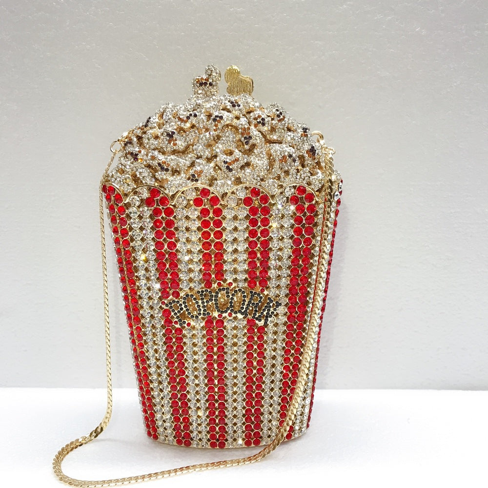 Popcorn Crystal Diamond Dinner Bag