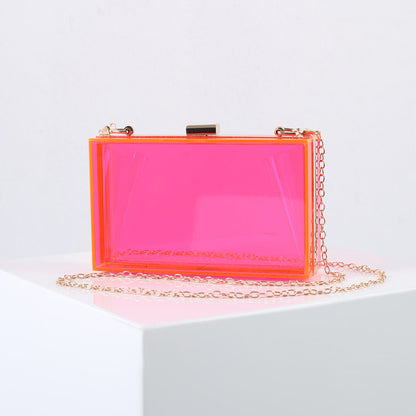 Small Square Bag Candy Color Transparent Box Bag