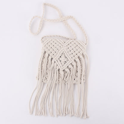 Tassel Crossbody Straw Beach Bag