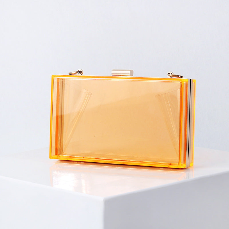 Small Square Bag Candy Color Transparent Box Bag