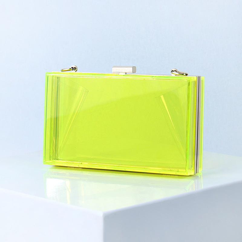 Small Square Bag Candy Color Transparent Box Bag