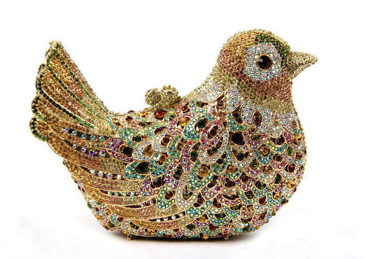 Diamond Bird Rhinestone Shape Chain Handbag