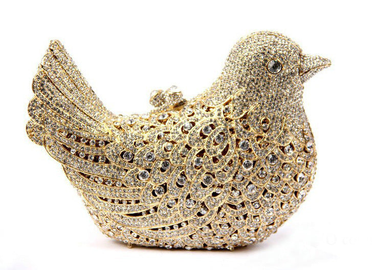 Diamond Bird Rhinestone Shape Chain Handbag