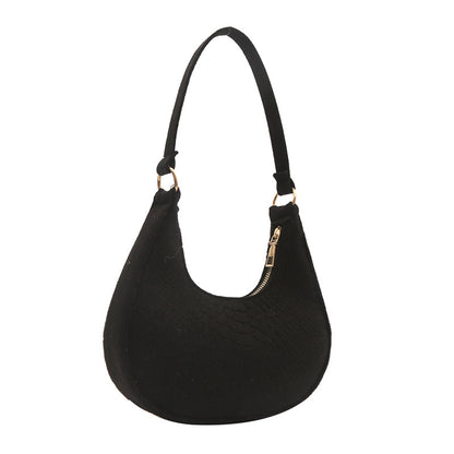 Crescent Moon shoulder woman's Handbag