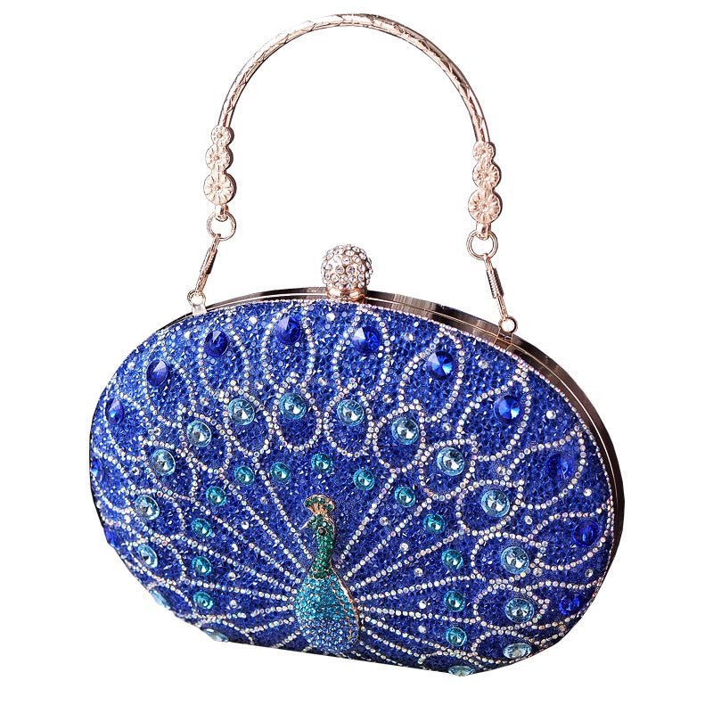 Peacock Diamond Retro Party Bag