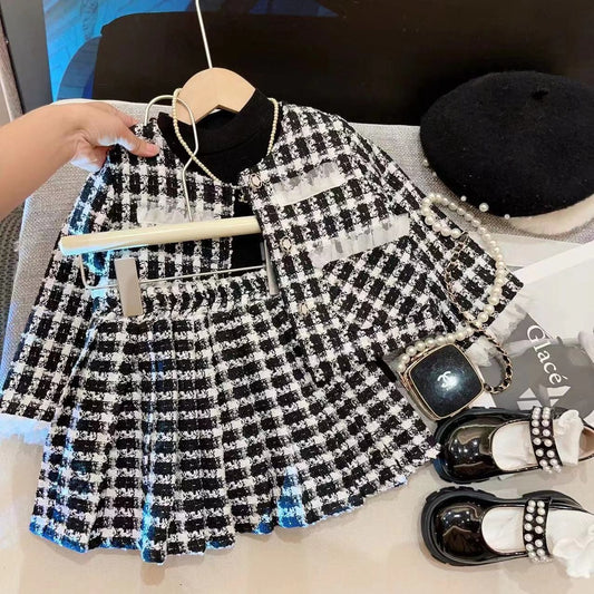 Baby  Top Coat  Style Short Skirt Two-piece Set