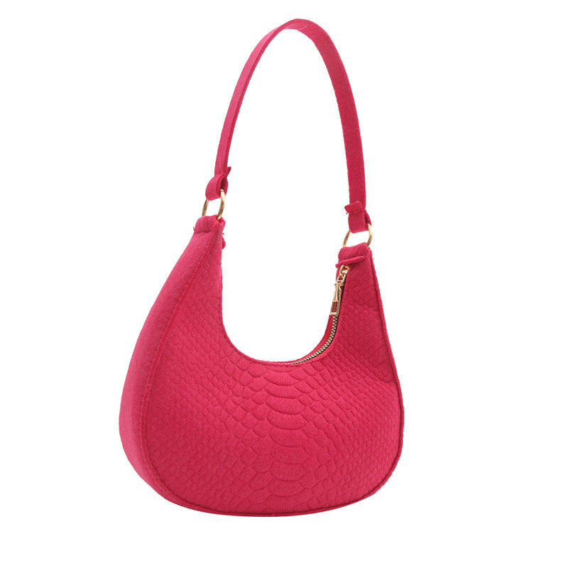 Crescent Moon shoulder woman's Handbag