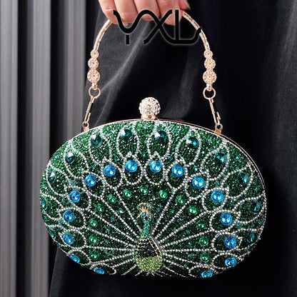 Peacock Diamond Retro Party Bag