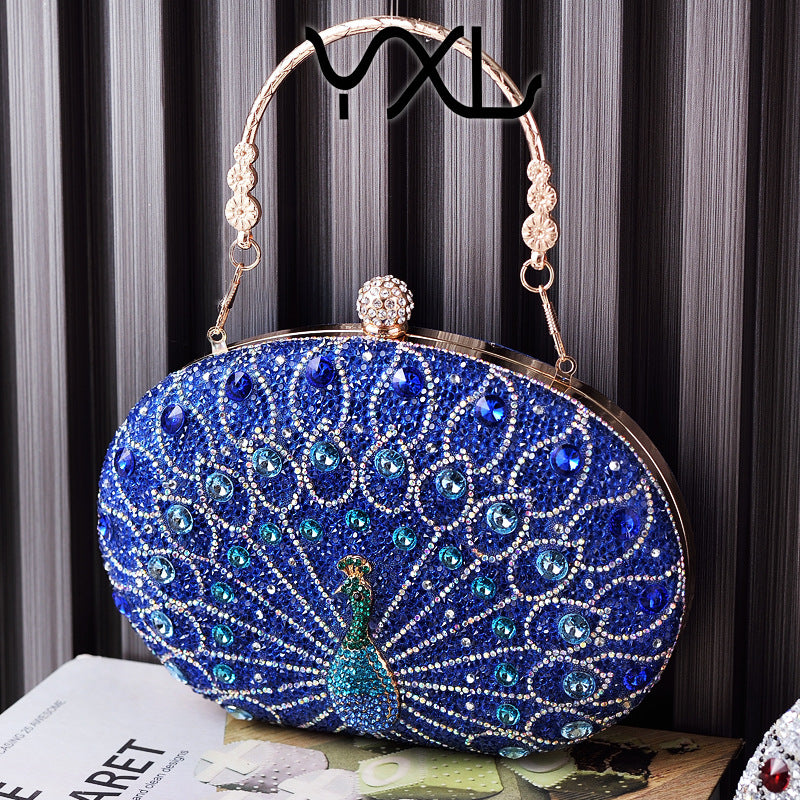 Peacock Diamond Retro Party Bag