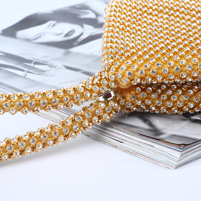 Handmade Rhinestone Dinner Crossbody Bag