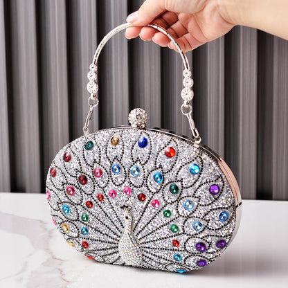 Peacock Diamond Retro Party Bag