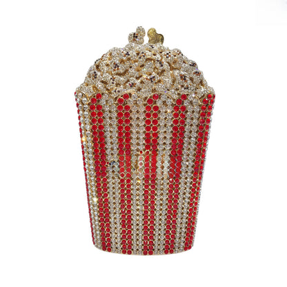 Popcorn Crystal Diamond Dinner Bag