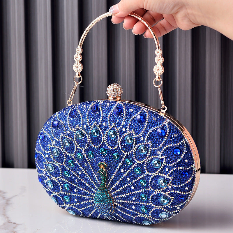 Peacock Diamond Retro Party Bag